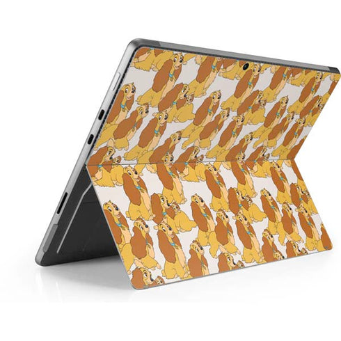 Disney Lady & The Tramp Lady Pattern Surface Pro 8 Skin